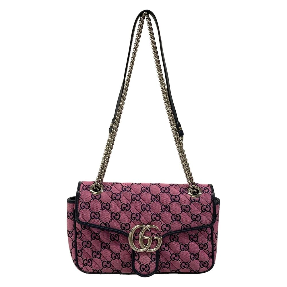 Gucci GG Marmont Shoulder Bag 443497 Canvas Leather